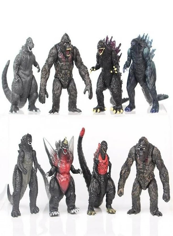 De-Lite Super Saver Combo Pack Premium King of Monsters Vinyl Plastic PVC Action Figures Movie Collectible Toys (Godzilla&Kong, All Generation Series, 18 Pcs, 5-8cm) - Image 2
